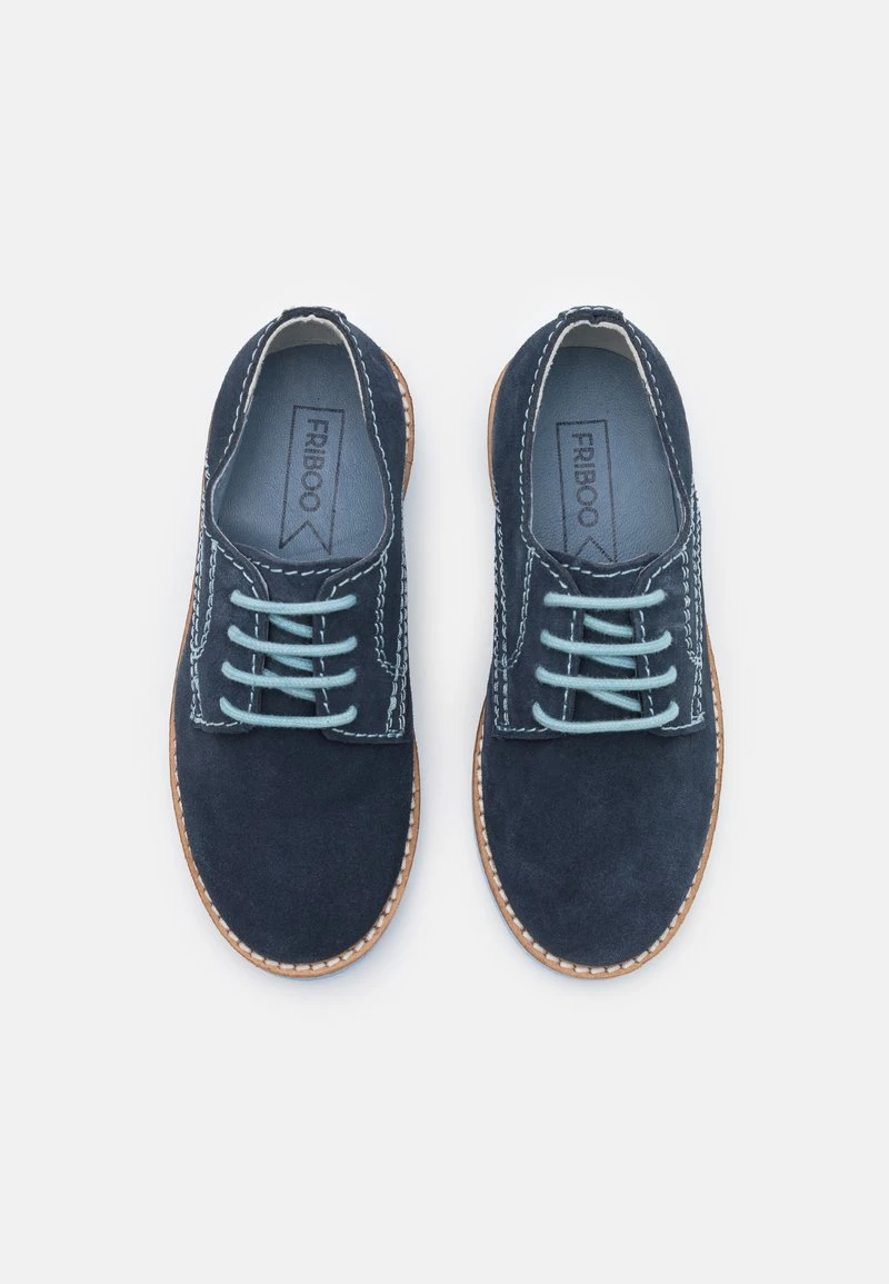 Friboo Niños LEATHER - Zapatos Con Cordones - Dark Blue 6 Friboo Niños LEATHER - Zapatos Con Cordones - Dark Blue - Imagen 4