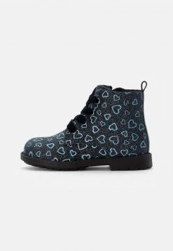 Friboo Niños Botines Con Cordones - Dark Blue