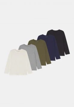 Friboo Niños BOYS TEE 5 PACK - Camiseta De Manga Larga - Multi-coloured/white/grey