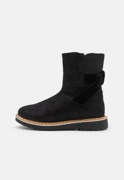 Friboo Niños LEATHER - Botas Para La Nieve - Black