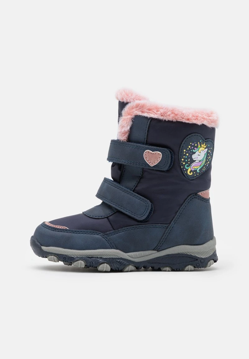 Friboo Niños Botas Para La Nieve - Dark Blue 3 Friboo Niños Botas Para La Nieve - Dark Blue