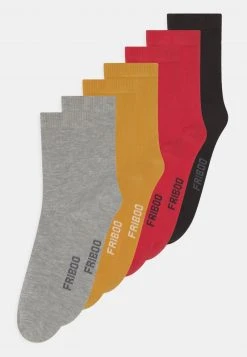Friboo Niños 7 PACK - Calcetines - Black/ochre/red