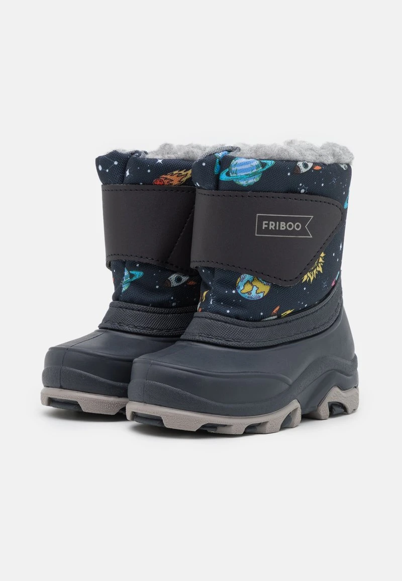 Friboo Niños Botas Para La Nieve - Blue/dark Blue 4 Friboo Niños Botas Para La Nieve - Blue/dark Blue - Imagen 2