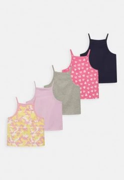 Friboo Niños STRAPPY VEST 5 PACK - Top - Multi-coloured/ Pink/ Yellow