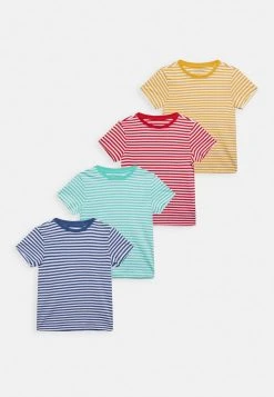 Friboo Niños MPACK: 4 YARN DYE STRIPE T-SHIRT - Camiseta Estampada - Multi-coloured - 917_blue - 502_turquoise - 505