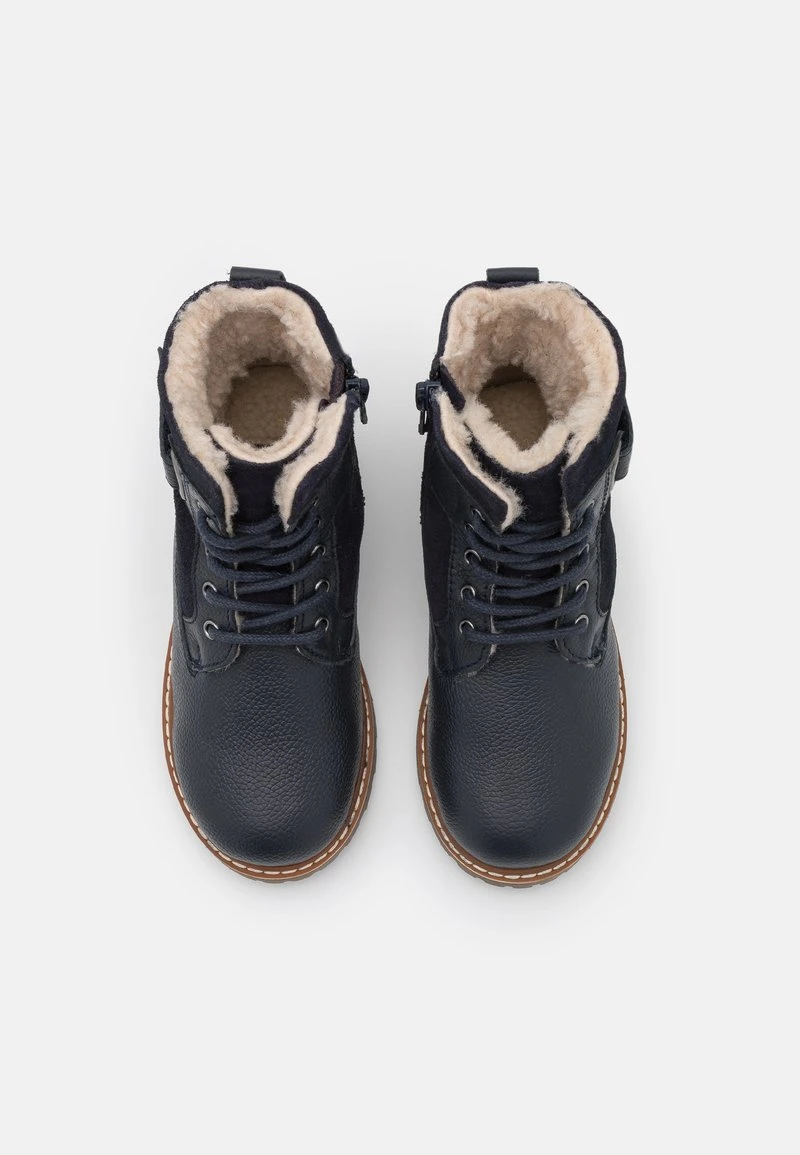 Friboo Niños LEATHER - Botines Con Cordones - Dark Blue 6 Friboo Niños LEATHER - Botines Con Cordones - Dark Blue - Imagen 4