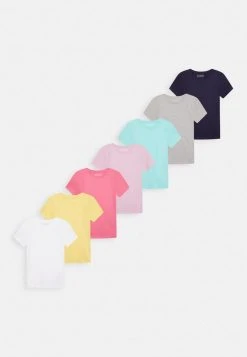 Friboo Niños GIRL BASIC TEE 7 PACK - Camiseta Básica - Multi Coloured /dark Blue /grey