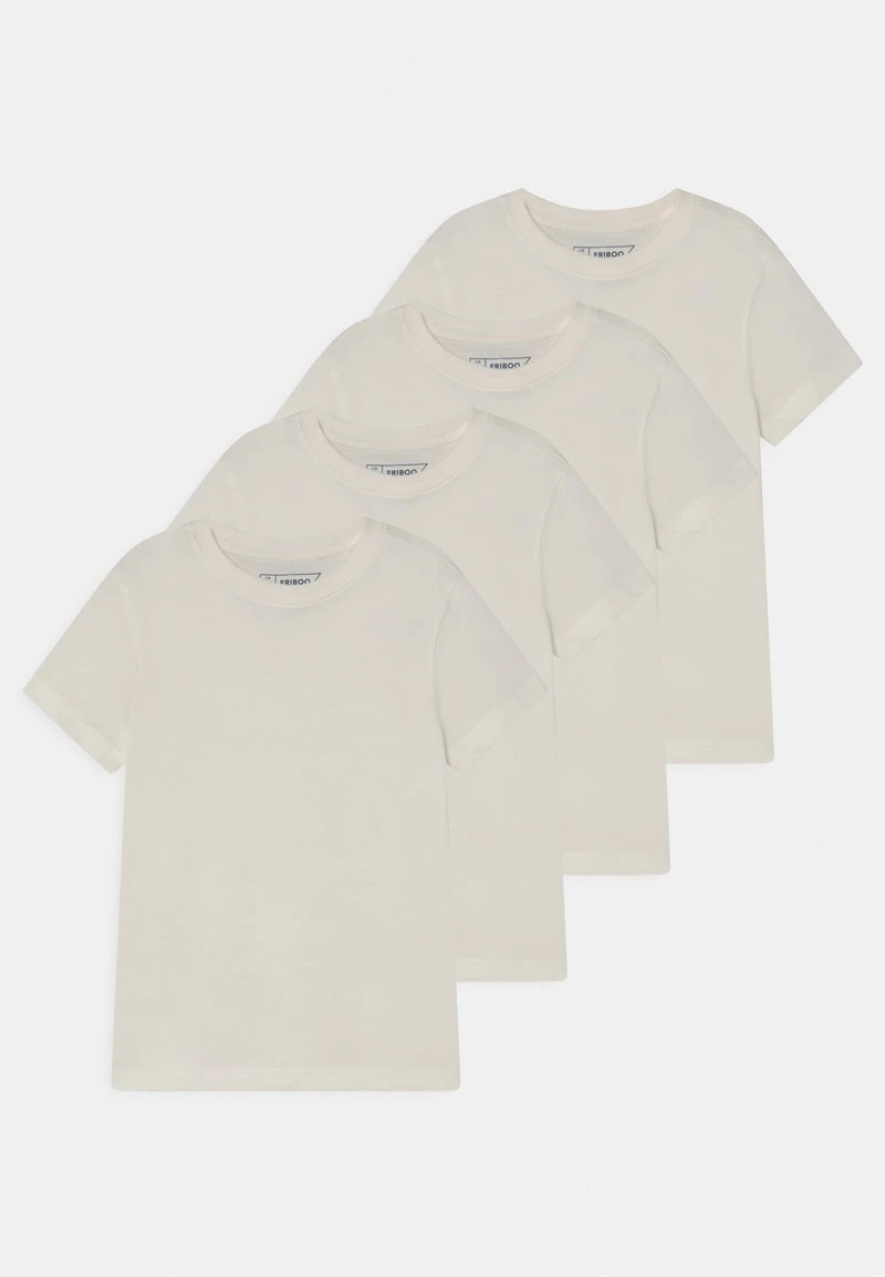 Friboo Niños BASIC BOY TEE 4 PACK - Camiseta Básica - White 3 Friboo Niños BASIC BOY TEE 4 PACK - Camiseta Básica - White