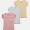Friboo Niños 3 PACK GIRL RIB TEE - Camiseta Básica - Blue - 502_yellow - 202_pink - 402 -Friboo Ventas 2024 e51d3363c315480790f03f8380271ba4