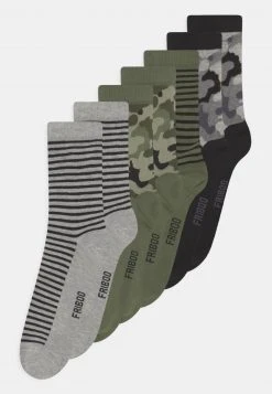 Friboo Niños 7 PACK - Calcetines - Black/grey/khaki